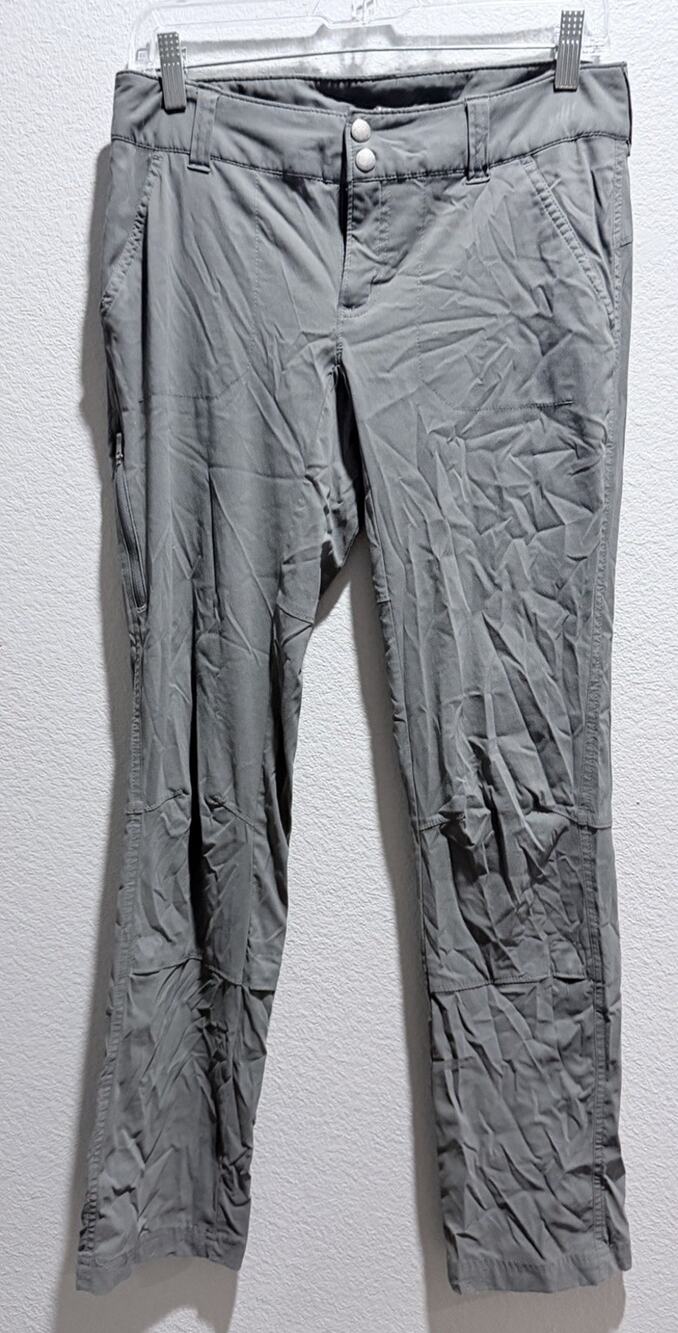 Columbia, Saturday Trail Hiking Pants Women’s 4 Gray Stretch Outdoor Omni Rollup